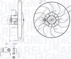 Magneti Marelli 069422868010 - Tuuletin, moottorin jäähdytys inparts.fi