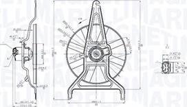 Magneti Marelli 069422867010 - Tuuletin, moottorin jäähdytys inparts.fi