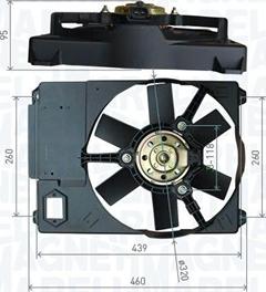 Magneti Marelli 069422800010 - Tuuletin, moottorin jäähdytys inparts.fi