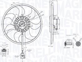 Magneti Marelli 069422889010 - Tuuletin, moottorin jäähdytys inparts.fi