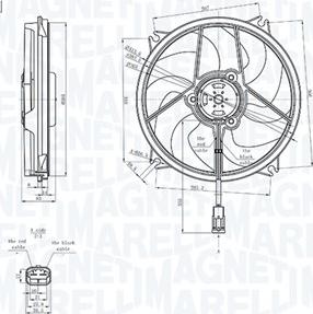 Magneti Marelli 069422839010 - Tuuletin, moottorin jäähdytys inparts.fi