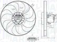 Magneti Marelli 069422879010 - Tuuletin, moottorin jäähdytys inparts.fi