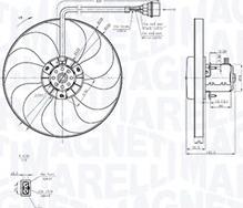 Magneti Marelli 069422877010 - Tuuletin, moottorin jäähdytys inparts.fi