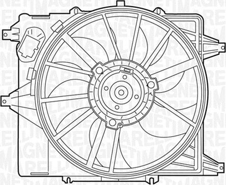 Magneti Marelli 069422345010 - Tuuletin, moottorin jäähdytys inparts.fi