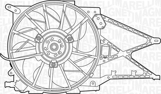 Magneti Marelli 069422343010 - Tuuletin, moottorin jäähdytys inparts.fi