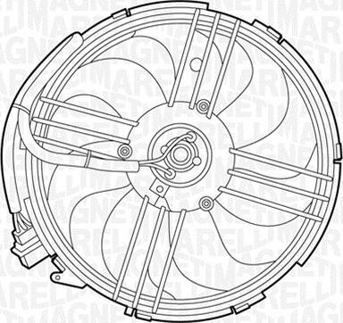 Magneti Marelli 069422264010 - Tuuletin, moottorin jäähdytys inparts.fi