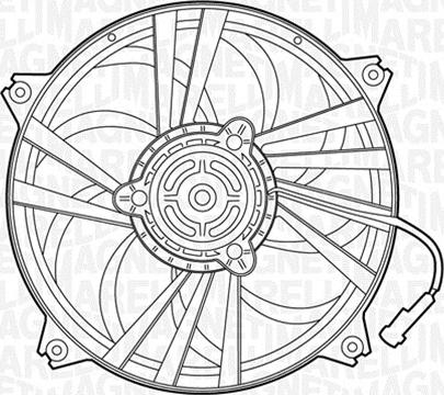 Magneti Marelli 069422288010 - Tuuletin, moottorin jäähdytys inparts.fi