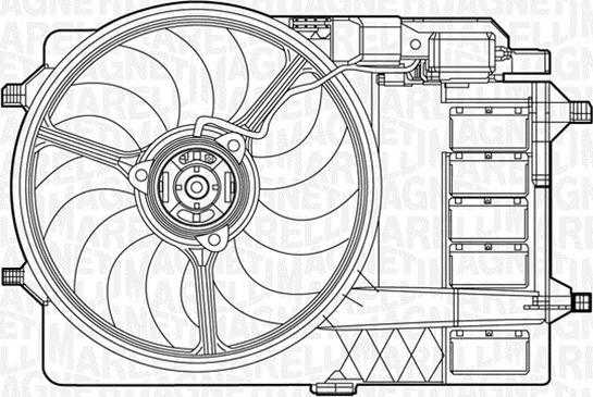 Magneti Marelli 069422279010 - Tuuletin, moottorin jäähdytys inparts.fi