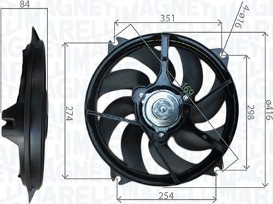 Magneti Marelli 069422745010 - Tuuletin, moottorin jäähdytys inparts.fi