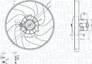 Magneti Marelli 069422756010 - Tuuletin, moottorin jäähdytys inparts.fi