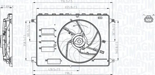 Magneti Marelli 069422761010 - Tuuletin, moottorin jäähdytys inparts.fi