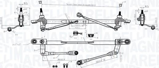 Magneti Marelli 064011002010 - Pyyhkijän vivusto inparts.fi