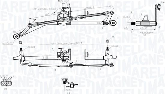 Magneti Marelli 064012001011 - Lasinpesulaite inparts.fi