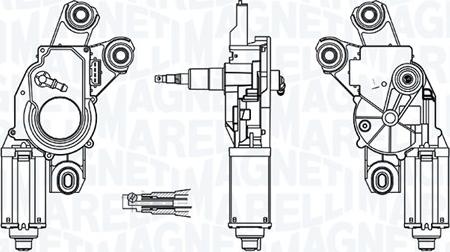 Magneti Marelli 064074600010 - Pyyhkijän moottori inparts.fi