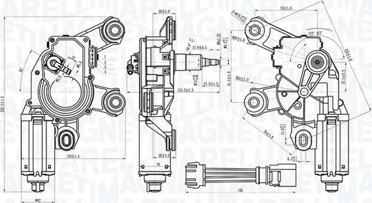 Magneti Marelli 064073100010 - Pyyhkijän moottori inparts.fi