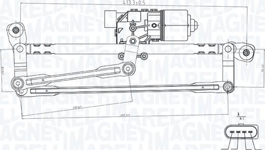 Magneti Marelli 064351737010 - Lasinpesulaite inparts.fi