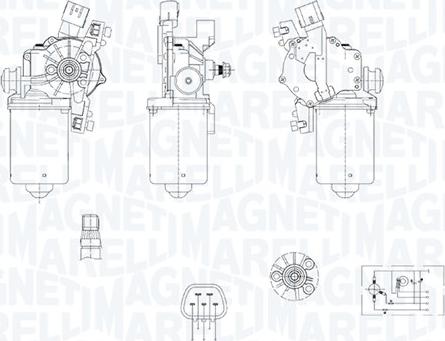 Magneti Marelli 064378800010 - Pyyhkijän moottori inparts.fi