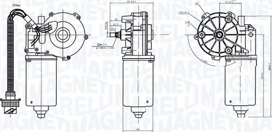 Magneti Marelli 064373200010 - Pyyhkijän moottori inparts.fi