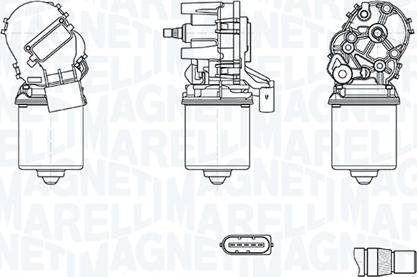 Magneti Marelli 064372500010 - Pyyhkijän moottori inparts.fi