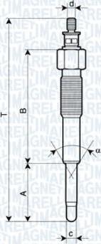 Magneti Marelli 062900041304 - Hehkutulppa inparts.fi