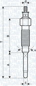 Magneti Marelli 060900550606 - Hehkutulppa inparts.fi