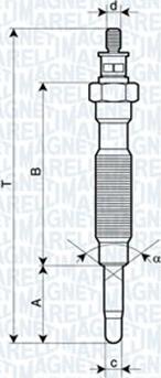 Magneti Marelli 060900050606 - Hehkutulppa inparts.fi