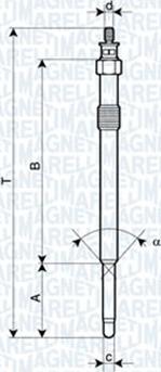 Magneti Marelli 062900024304 - Hehkutulppa inparts.fi