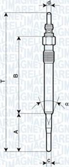 Magneti Marelli 060900800606 - Hehkutulppa inparts.fi