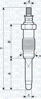 Magneti Marelli 061830166304 - Hehkutulppa inparts.fi