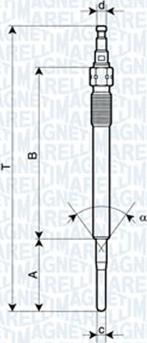 Magneti Marelli 062900051304 - Hehkutulppa inparts.fi