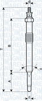 Magneti Marelli 060900220606 - Hehkutulppa inparts.fi