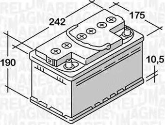 Magneti Marelli 068055048020 - Käynnistysakku inparts.fi