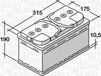 Magneti Marelli 068080060010 - Käynnistysakku inparts.fi