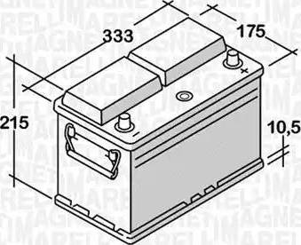 Magneti Marelli 068100072010 - Käynnistysakku inparts.fi