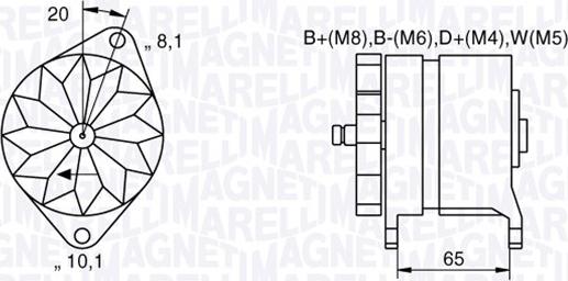 Magneti Marelli 063534681400 - Laturi inparts.fi