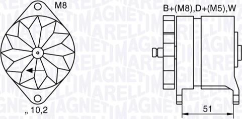 Magneti Marelli 063534882060 - Laturi inparts.fi