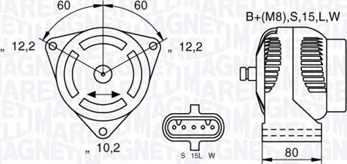 Magneti Marelli 063535255010 - Laturi inparts.fi