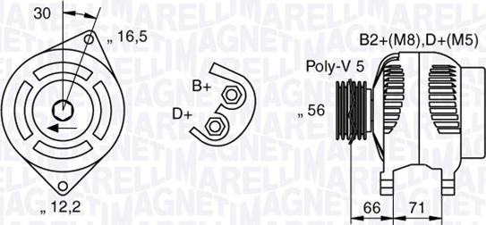 Magneti Marelli 063533250590 - Laturi inparts.fi