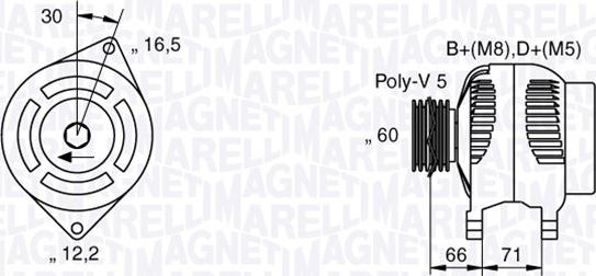 Magneti Marelli 063533250580 - Laturi inparts.fi