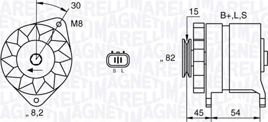 Magneti Marelli 063532605010 - Laturi inparts.fi