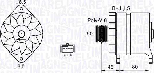 Magneti Marelli 063532633010 - Laturi inparts.fi