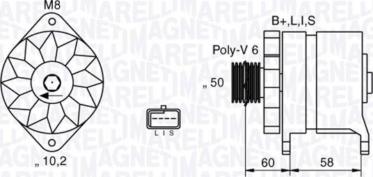 Magneti Marelli 063532637010 - Laturi inparts.fi