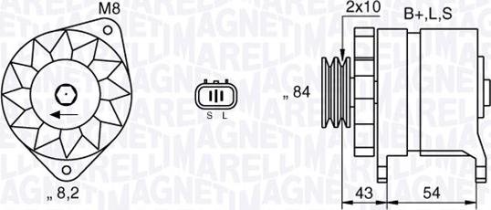 Magneti Marelli 063532625010 - Laturi inparts.fi