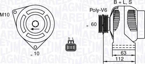 Magneti Marelli 063532622010 - Laturi inparts.fi