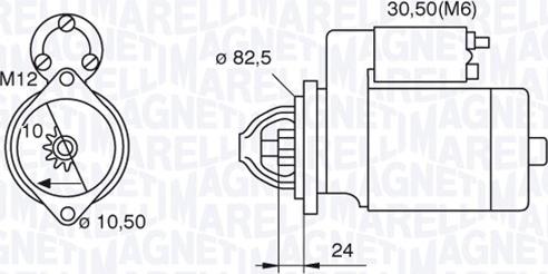 Magneti Marelli 063521090680 - Käynnistinmoottori inparts.fi