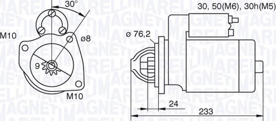 Magneti Marelli 063521074420 - Käynnistinmoottori inparts.fi