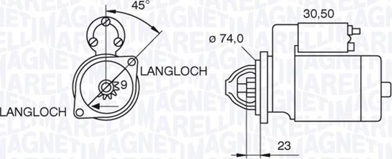 Magneti Marelli 063521070780 - Käynnistinmoottori inparts.fi