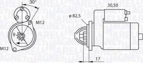 Magneti Marelli 063521070730 - Käynnistinmoottori inparts.fi