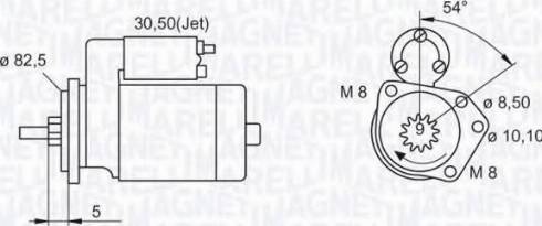 Magneti Marelli 063521071030 - Käynnistinmoottori inparts.fi