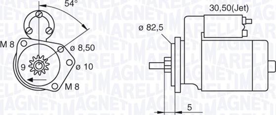 Magneti Marelli 063521120440 - Käynnistinmoottori inparts.fi